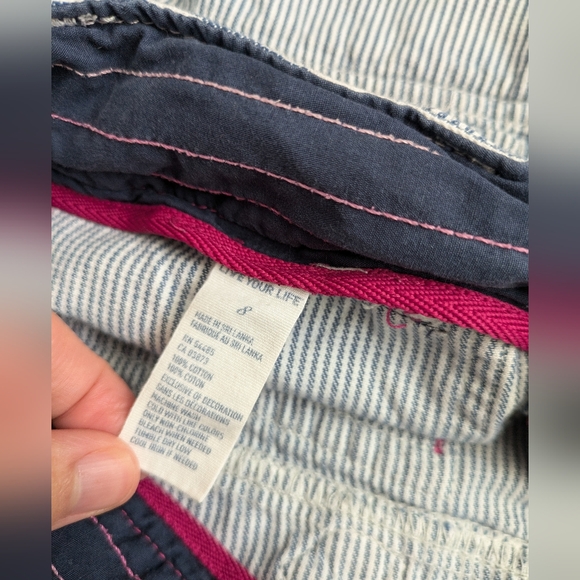 American Eagle Striped Shorts Size 8 - Picture 8 of 10
